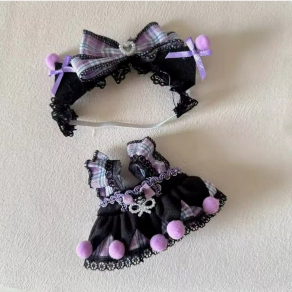 🔥💐LABUBU KUROMI 2 PIECE OUTFIT    NEW - Picture 2 of 4